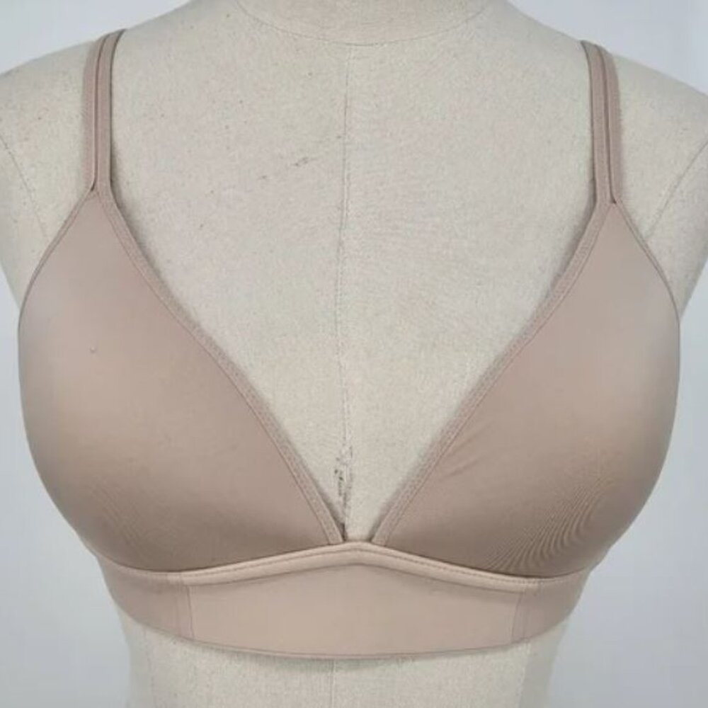 Aerie Nude Beige Real Me Wireless Lightly Lined Full Coverage Convertible Bra